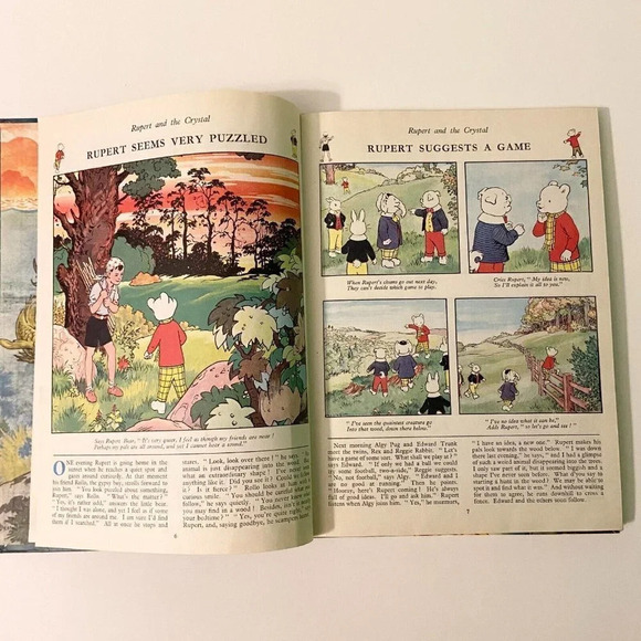 Vintage 1960 Rupert The Daily Express Annual and Magic Painting Pictures Book HC - Picture 8 of 16